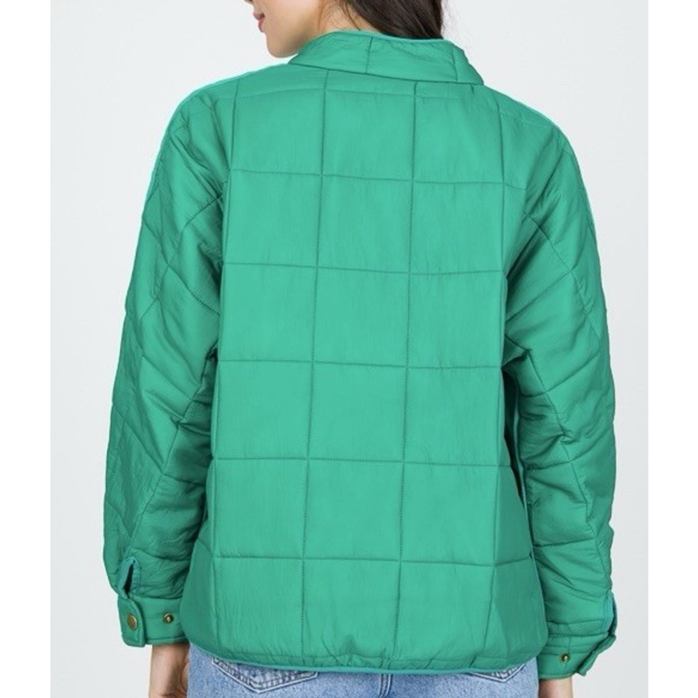 ODDI Teal Quilted Puffer Jacket Women’s 1XL - Picture 3 of 10